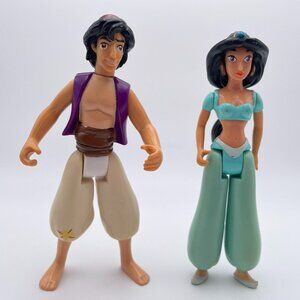 Disney Mattel Aladdin and Jasmin 1992 Dolls (SKU: 432TO)